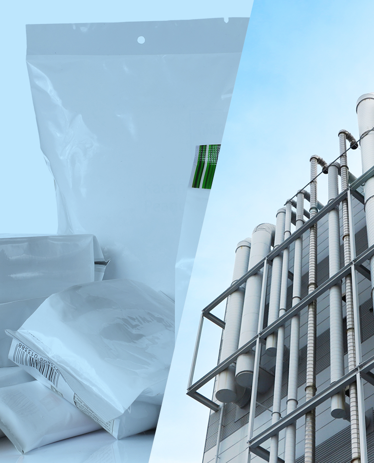 生原料の使用により循環型社会の形成を目指しています